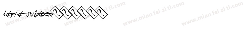 Batuphat ScriptExtra字体转换